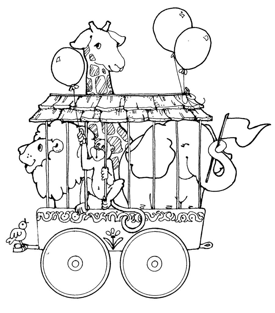 900x1024 Circus Coloring Page Wagashiya