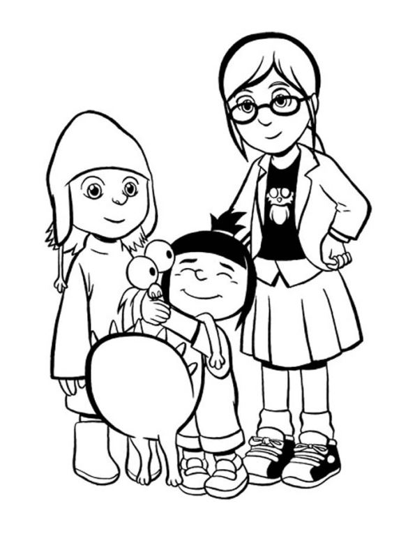 595x768 Kids N Coloring Pages Of Despicable Me