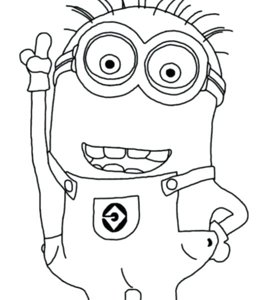 530x600 Despicable Me Minion Coloring Page For Kids Printable Kids