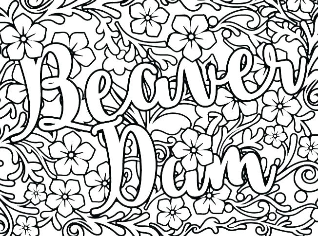 652x485 Swear Word Coloring Pages Printable As Well As Free Printable