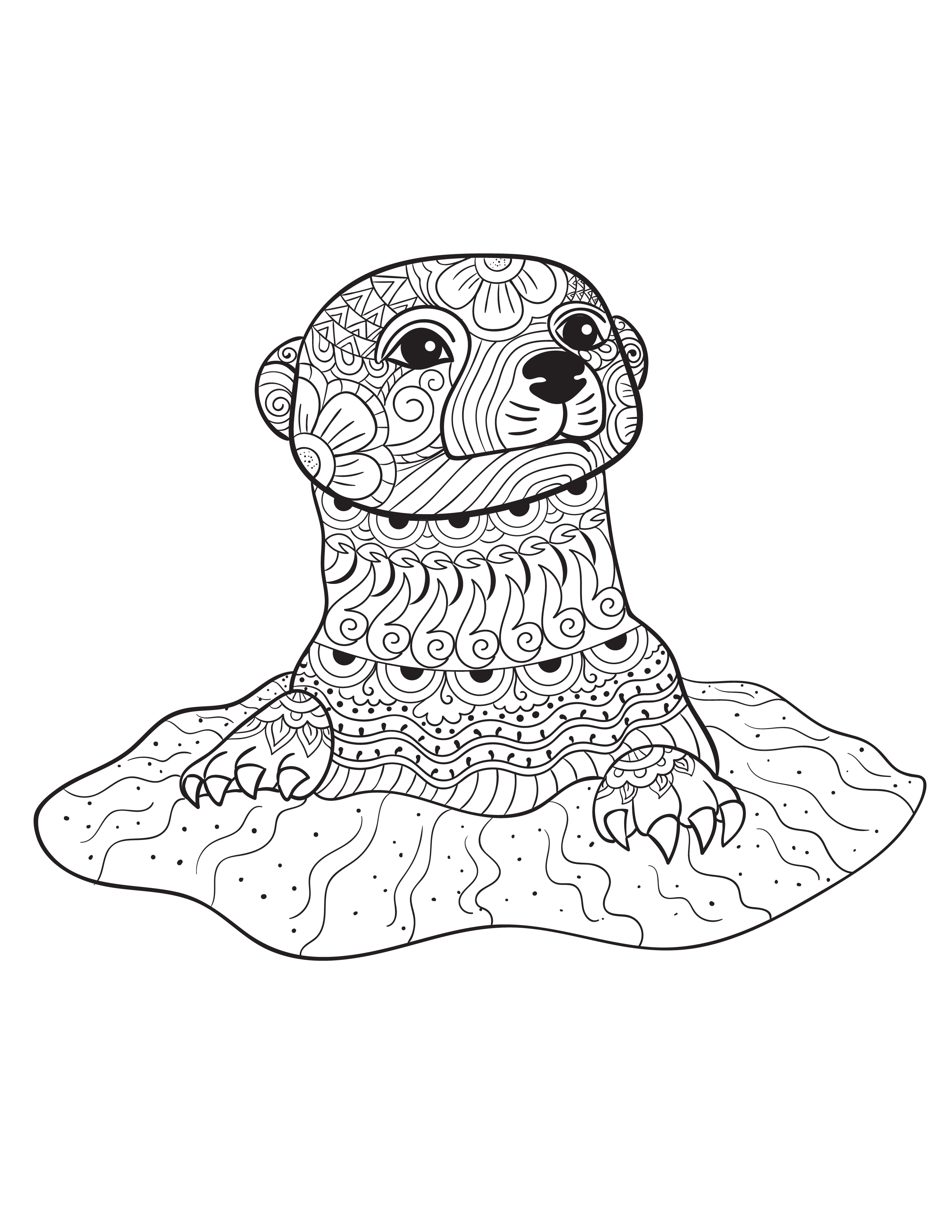2550x3300 Best Of Animal Coloring Pages For Adults Gallery Printable