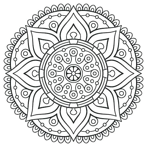 500x500 Ideas Free Printable Mandala Coloring Pages Or Mandala Coloring