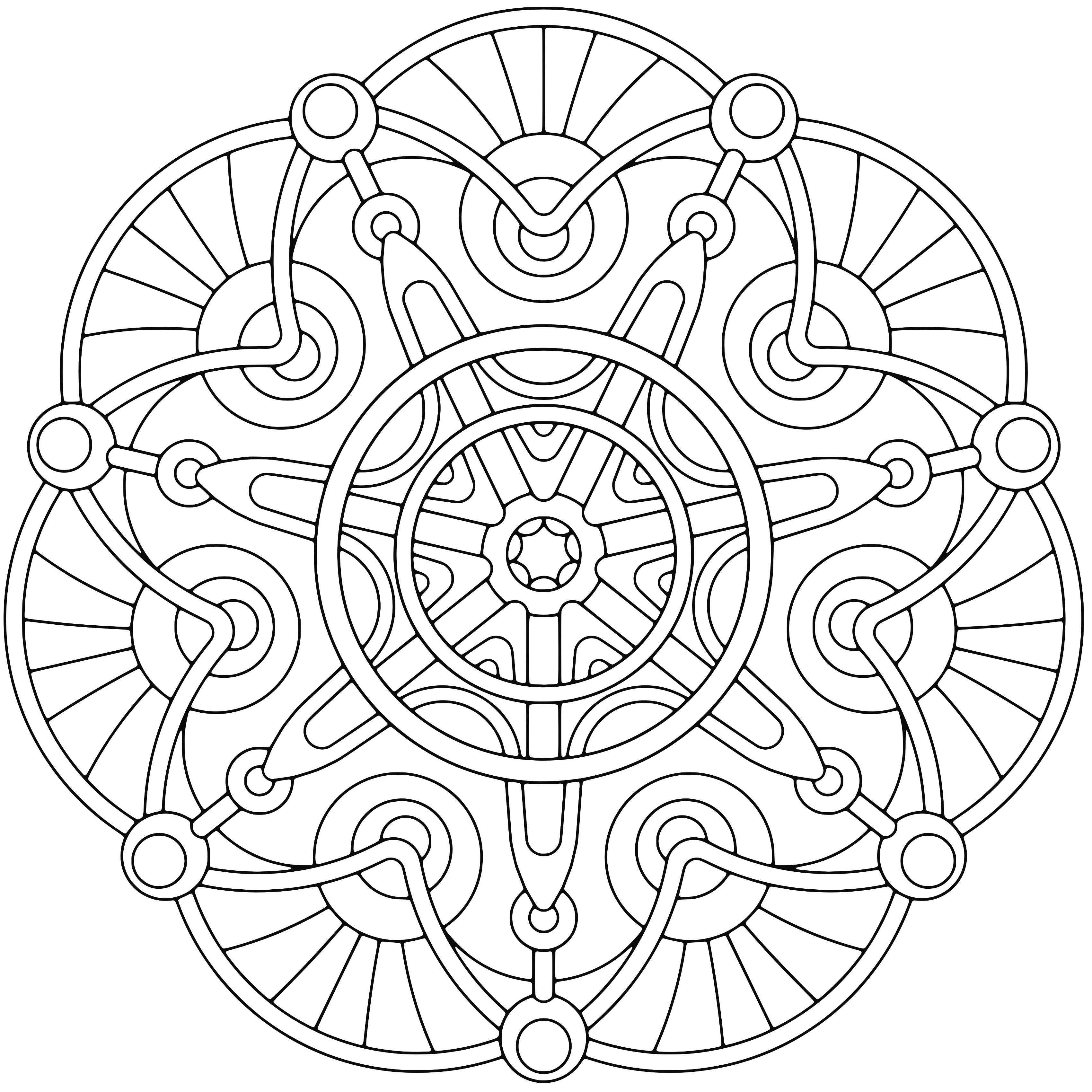 3400x3400 Coloring Pages Adults Geometric Valuable Idea Free Printable