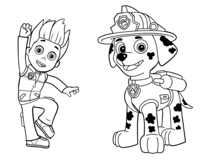 720x540 Nickelodeon Paw Patrol Printable Coloring Pages Coloring Pages Kids