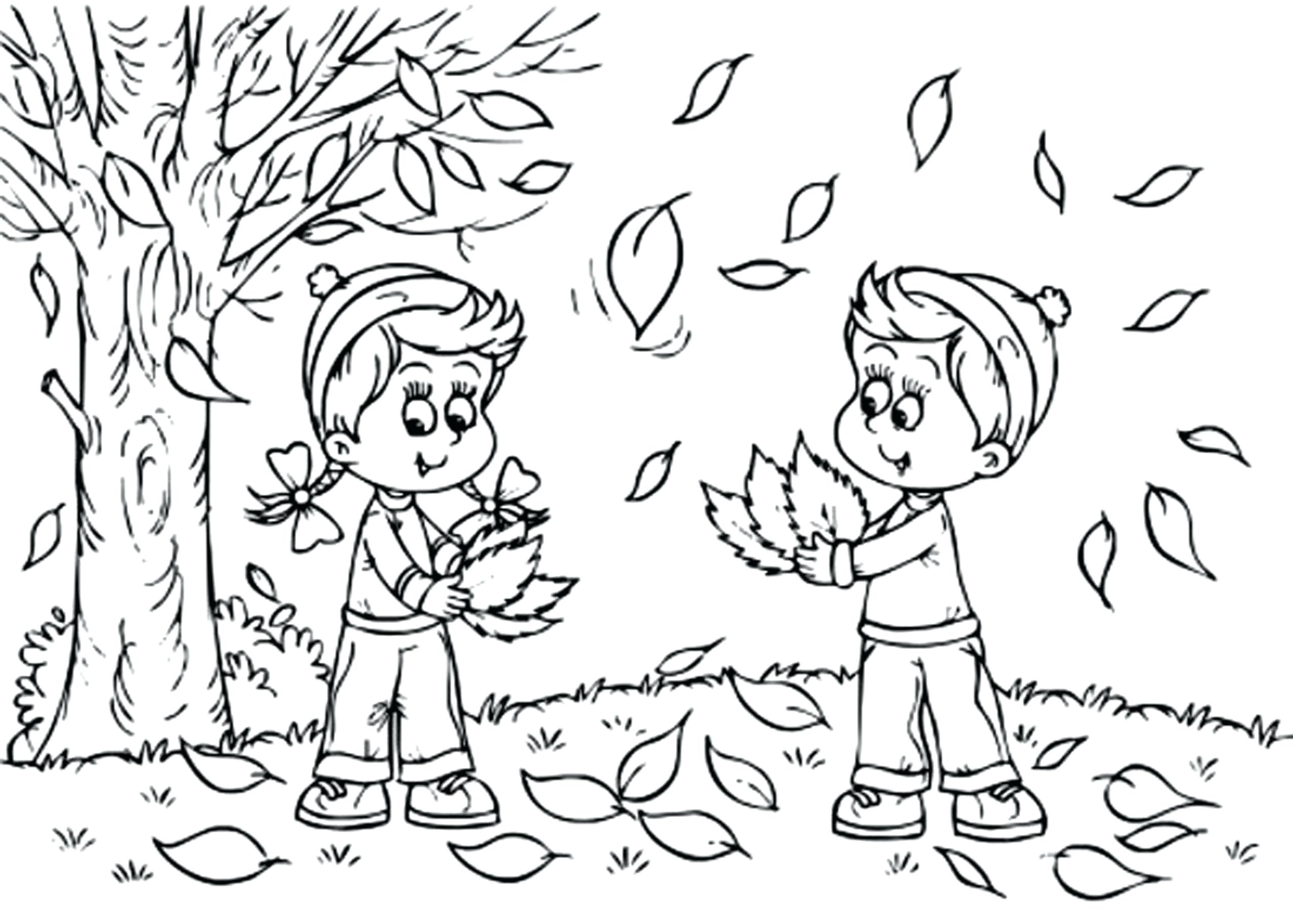 2550x1823 Fall Coloring Pages Printable Free