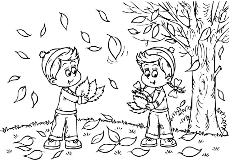 900x644 Autumn Coloring Sheets