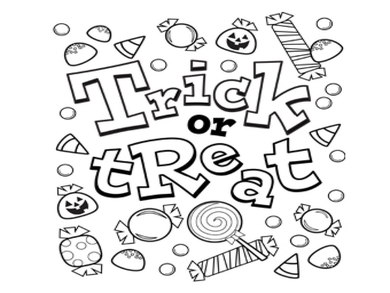 1280x960 Free Printable Halloween Coloring Pages High Definition