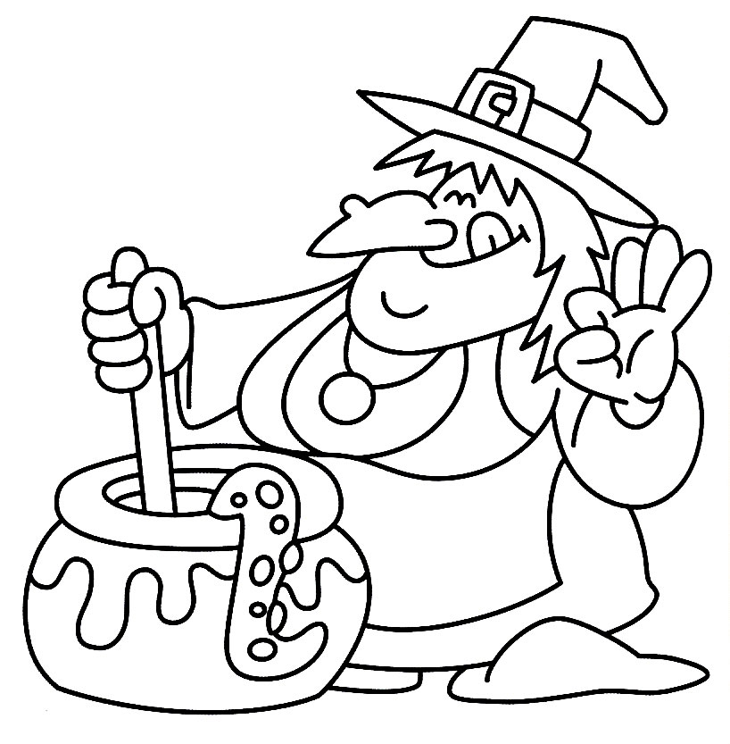 818x833 Halloween Coloring Pages