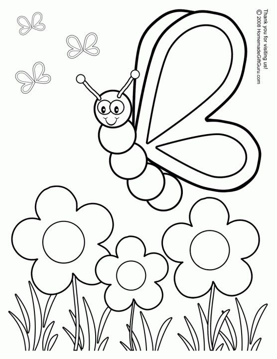 556x720 Printable Spring Coloring Pages Insectosartmath