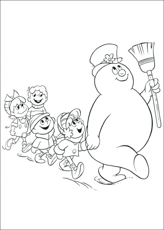 550x770 Printable Snowman Coloring Pages Printable Snowman Coloring Pages