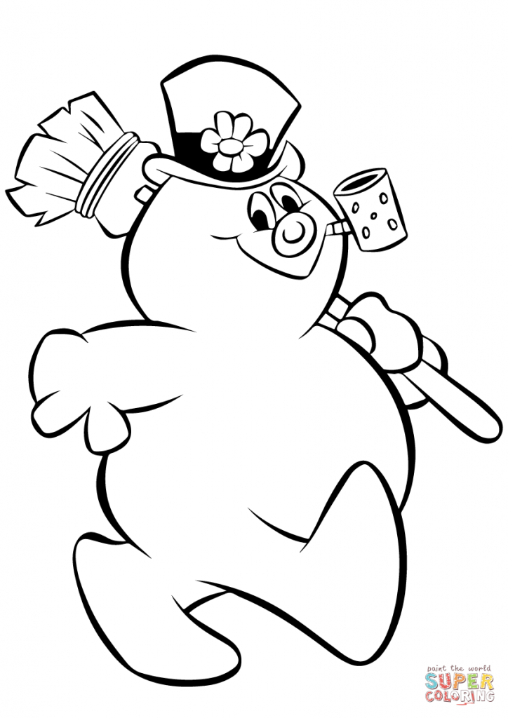 724x1024 Snowman Coloring Pages