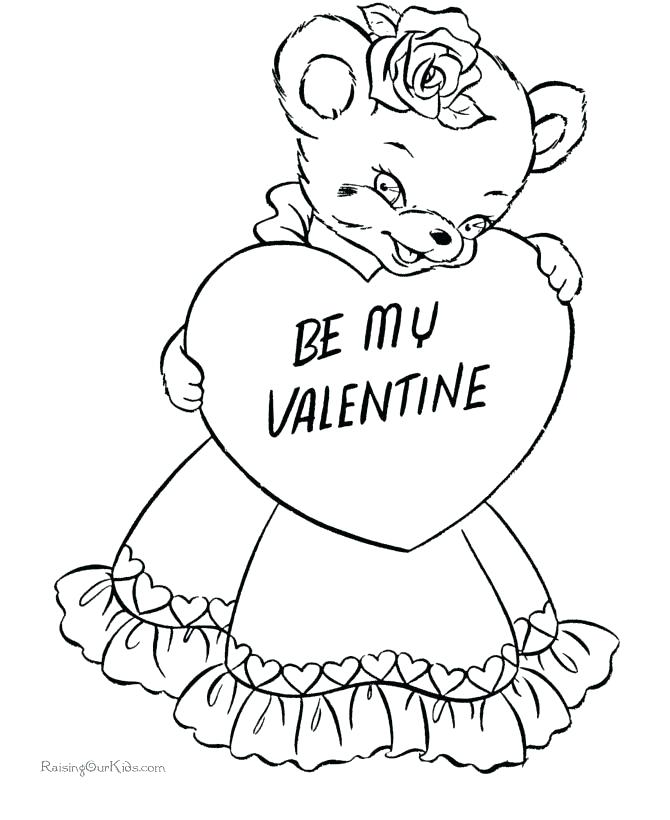 670x820 Printable Coloring Cards Printable Valentines Day Cards Teddy