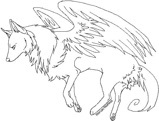 552x421 Coloring Pages Wolves