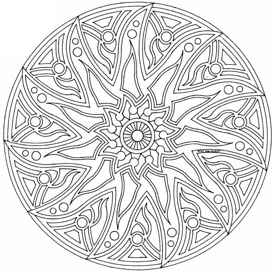 544x544 Complicated Coloring Pages Printable Photo