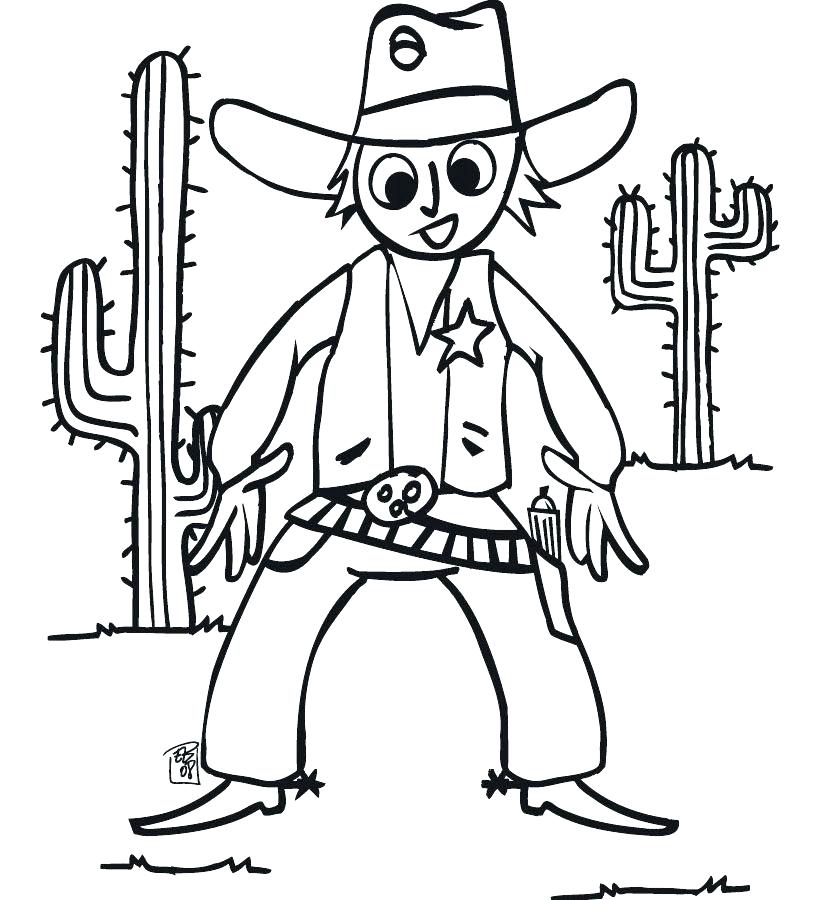 820x900 Cowboy Printable Coloring Pages Cowboy Coloring Page Revolution