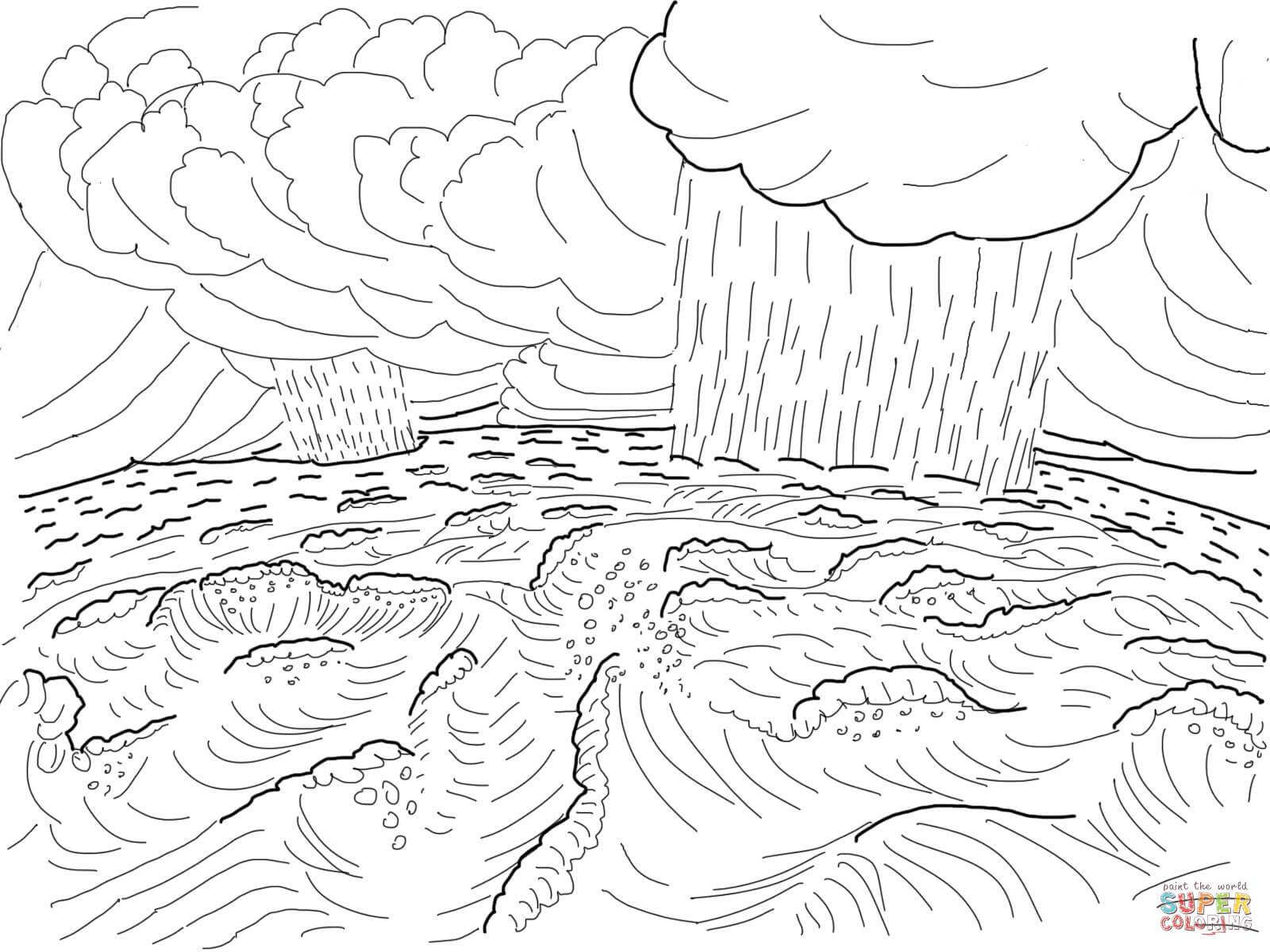 1600x1200 Stunning Second Day Of Creation Coloring Page Printable Pict