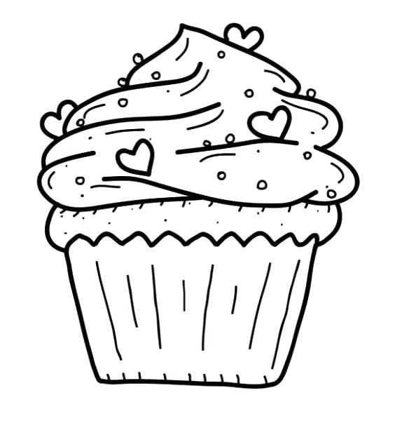 564x600 Cupcake Coloring Page Cupcake Coloring Pages Free Printable