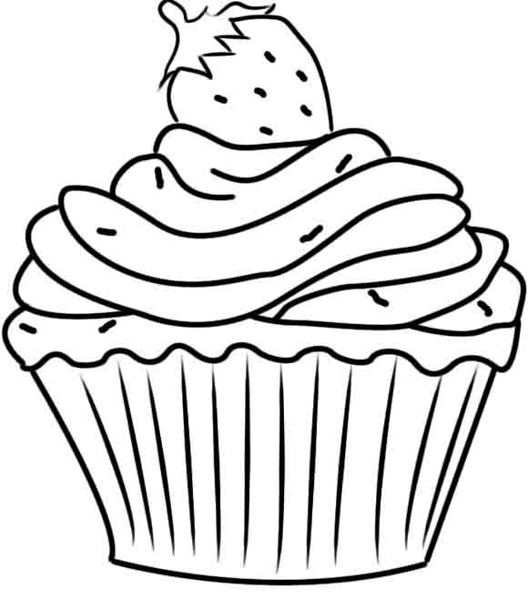 580x669 Cupcake Coloring Page Awesome Printable Cupcake Coloring Pages
