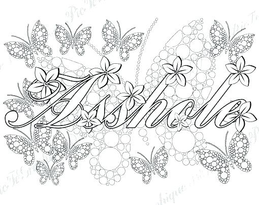 510x405 Printable Curse Word Coloring Pages Coloring Pages With Words