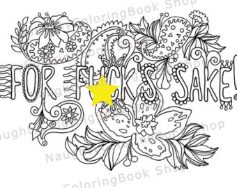 340x270 Swear Word Coloring Page Graduation Gift Printable Coloring