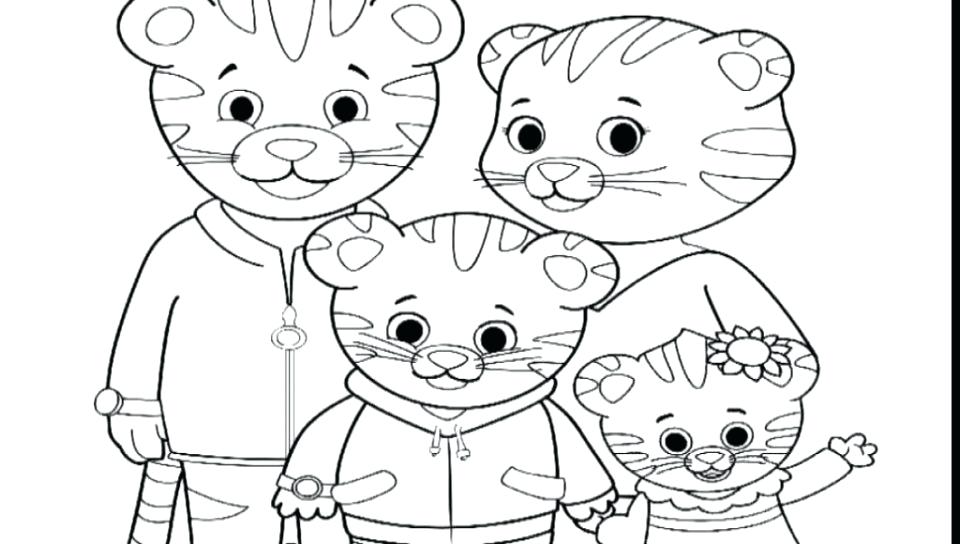 960x544 Daniel Tiger Coloring Page Tiger Coloring Page Are Great Images