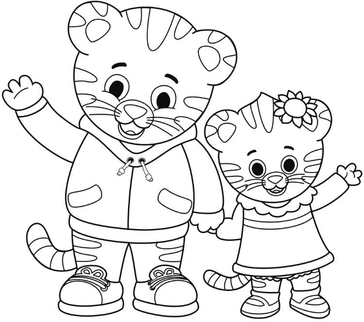 751x663 Lovely Daniel Tiger Coloring Pages Printable