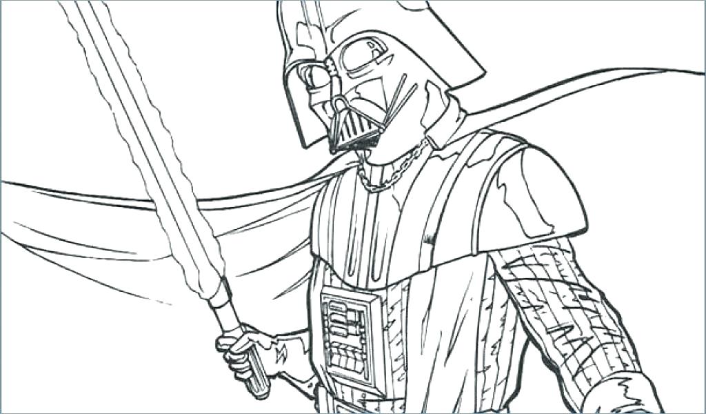 1024x600 Darth Vader Coloring Page Icontent