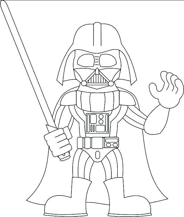 608x718 Darth Vader Coloring Page Coloring Sheet Coloring Pages Collection