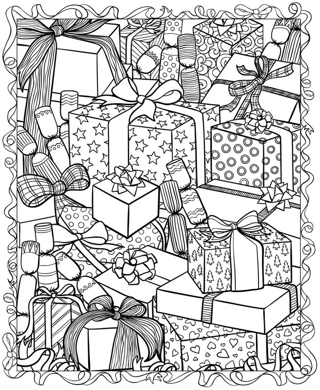 650x793 Christmas Coloring Pages For Adults Free Adult, Celebrations