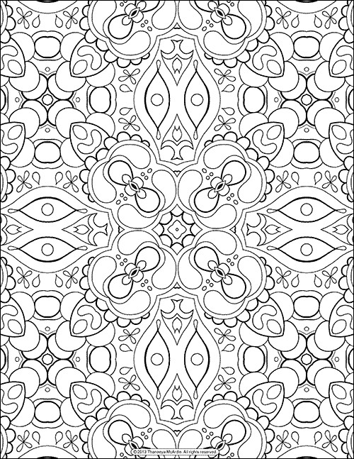 500x647 These Printable Mandala And Abstract Coloring Pages Relieve Stress