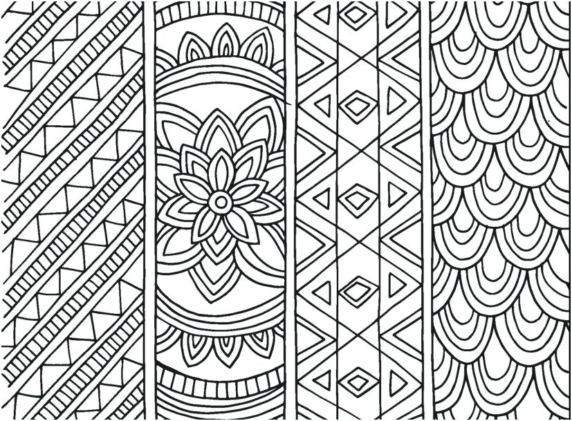 827x609 Printable Pattern Coloring Pages