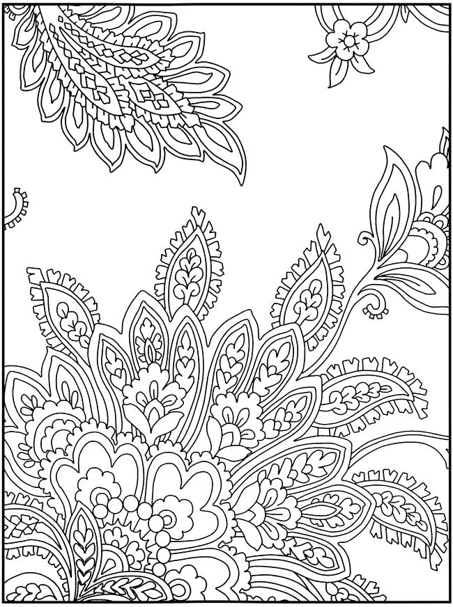650x872 Design Coloring Pages Paisley Pattern Coloring Pages To Print Free