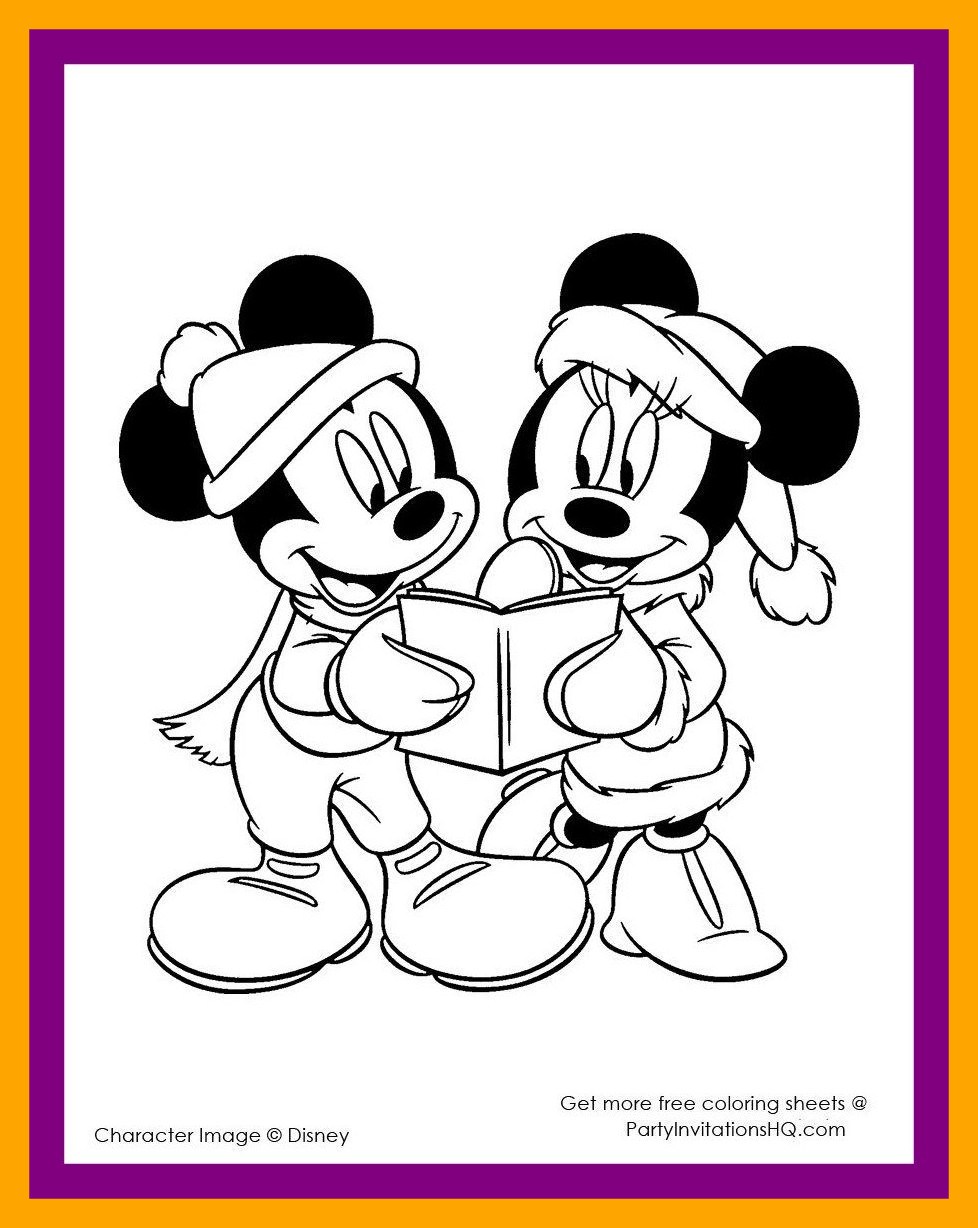 978x1228 Incredible Amazing Disney Christmas Coloring Pages Sheets