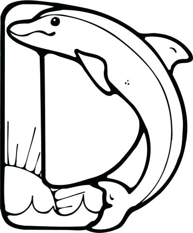 398x480 Free Dolphin Coloring Pages