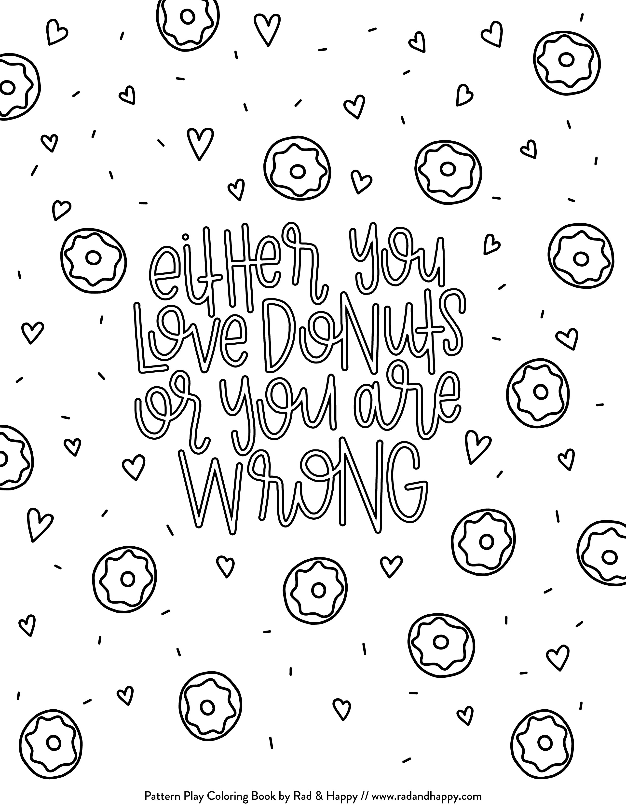 2550x3300 Adult Donuts Coloring Pages Printable Dunkin And Donut