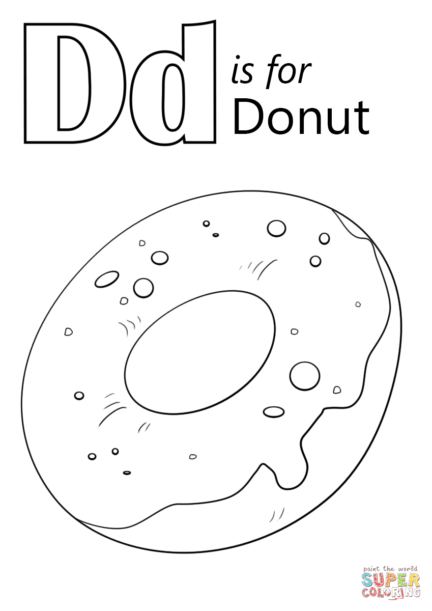 849x1200 Donut Coloring Page Printable Coloring Pages