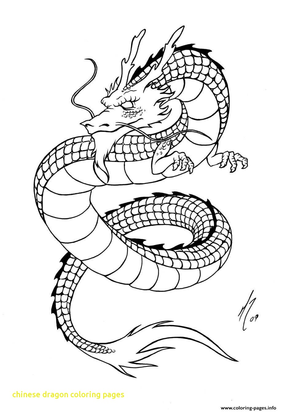 915x1340 Chinese Dragon Coloring Pages With Adult Simple Printable