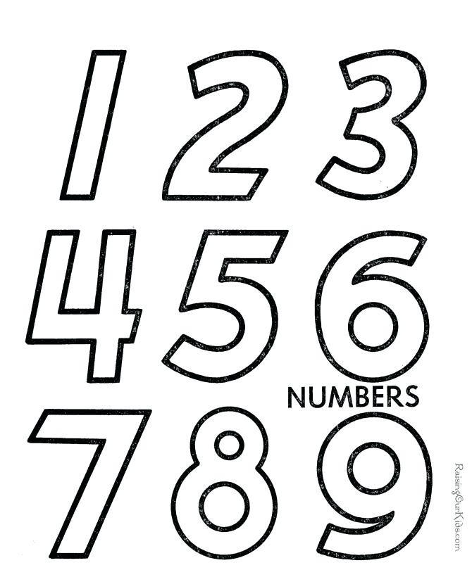 670x820 Numbers Educational Printable Coloring Pages Drawing Numbers