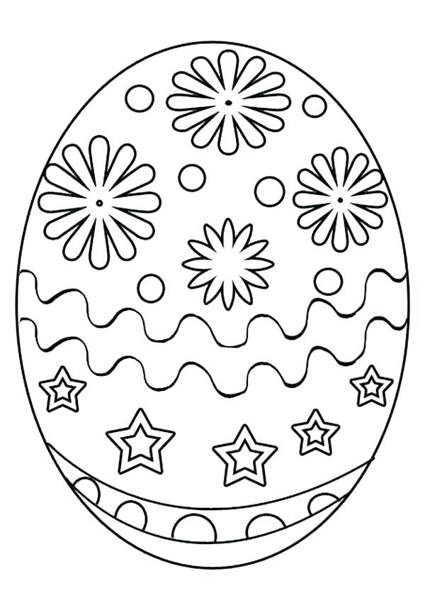 600x850 Easter Eggs Colouring Pages To Print Egg Template Free Printable