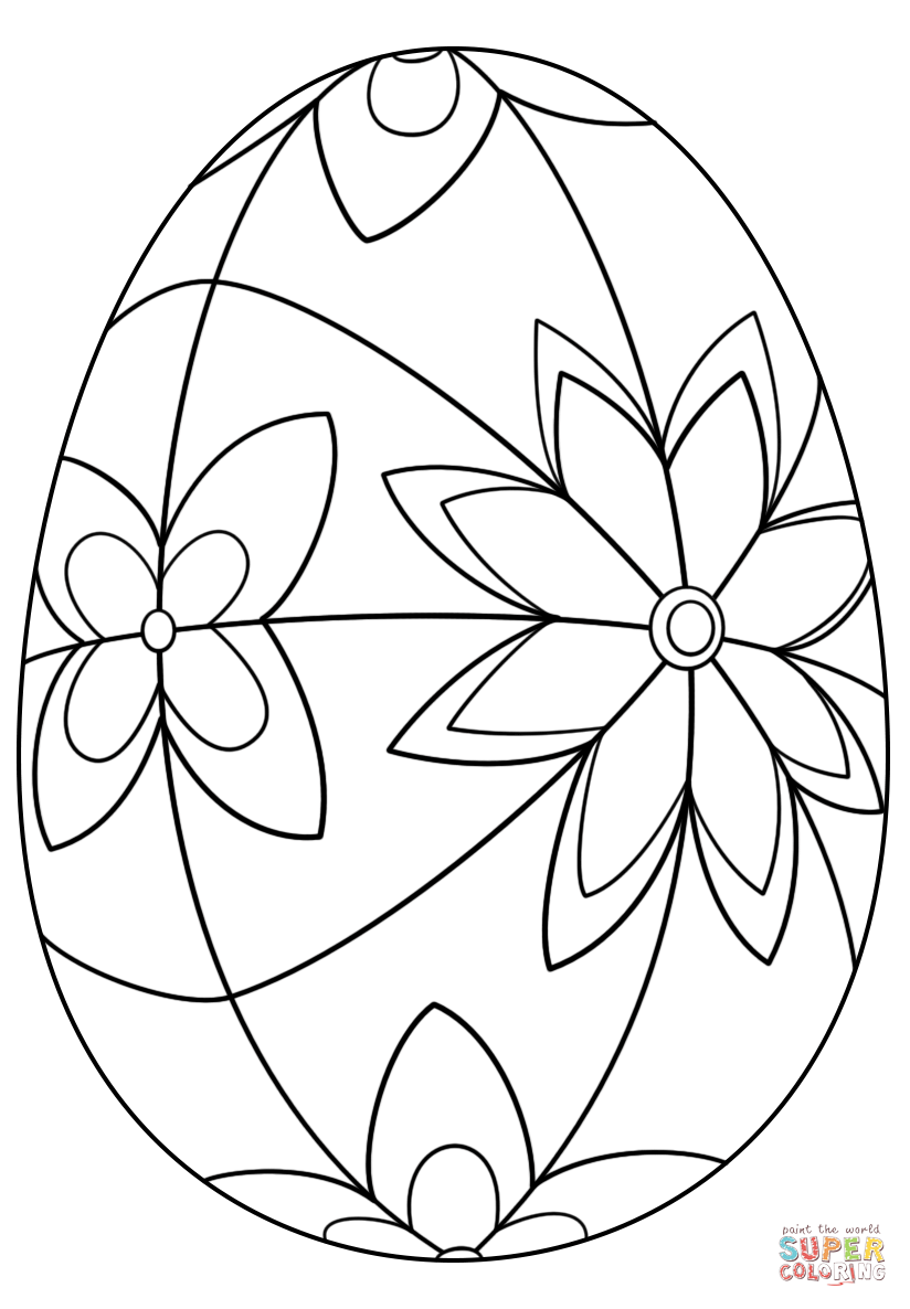 824x1186 Glamorous Easter Printable Coloring Pages Detailed Egg Page Free