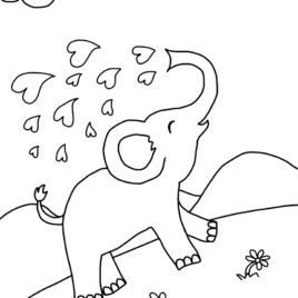 268x268 Coloring Pages Free Printable Elephant Coloring Pages For Kids