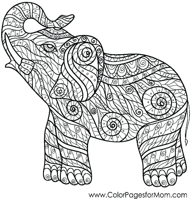 640x668 Free Elephant Coloring Pages Elephant Coloring Pages Coloring