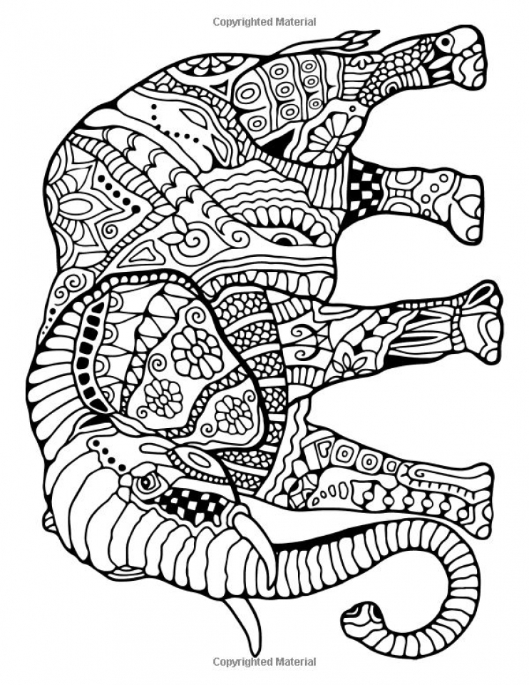 742x960 Get This Free Printable Elephant Coloring Pages For Adults !