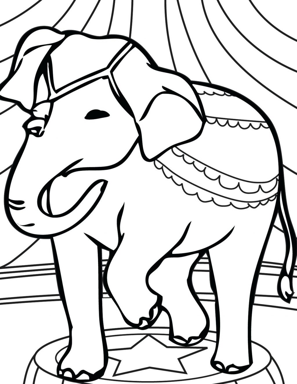 1024x1326 Coloring Pages Elephant Coloring Pages Circus Ideas To Kids