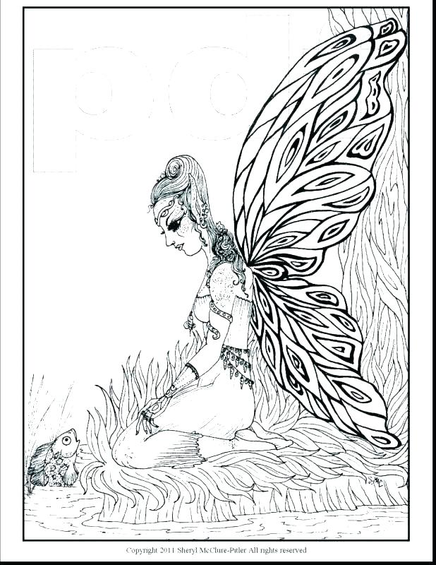618x800 Free Printable Fairy Coloring Pages For Adults