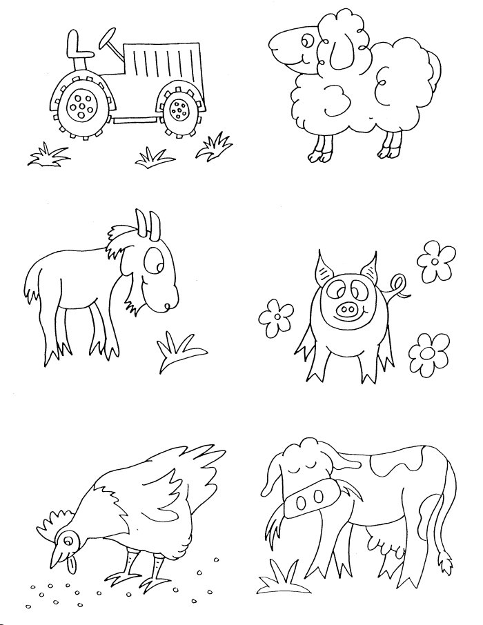 700x906 Farm Animals Coloring Pages Free Printable Grade