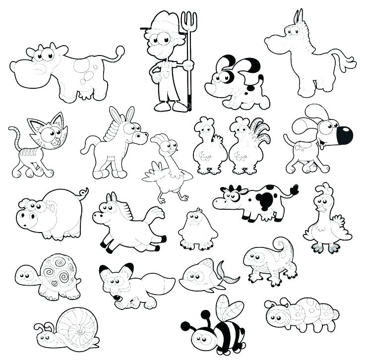 736x734 Free Farm Animal Coloring Pages