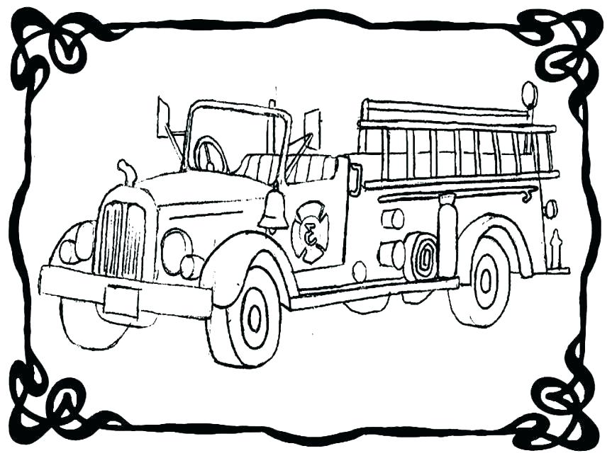 863x647 Printable Fire Truck Coloring Page Here Are Firetruck Coloring