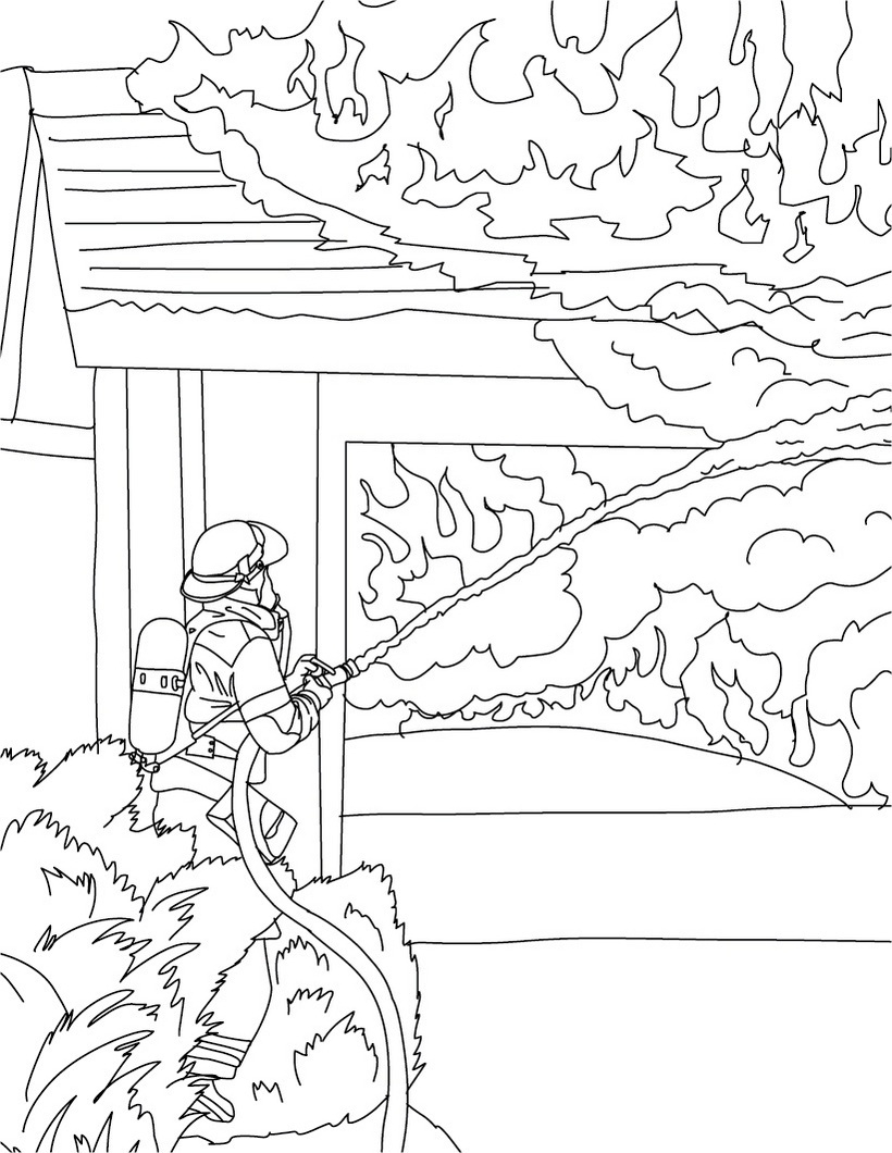 820x1060 New Free Printable Firefighter Coloring Pages For Kids Free