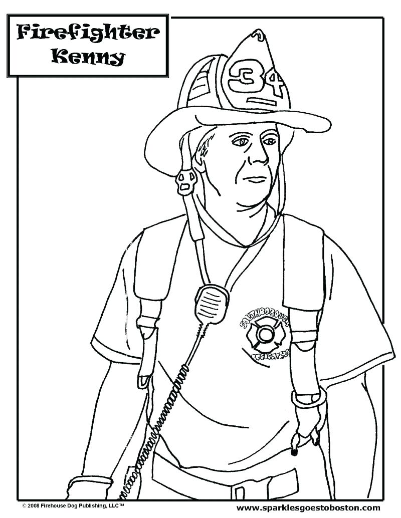 800x1034 Coloring Pages Fireman Coloring Pages Printable Firefighter Pdf
